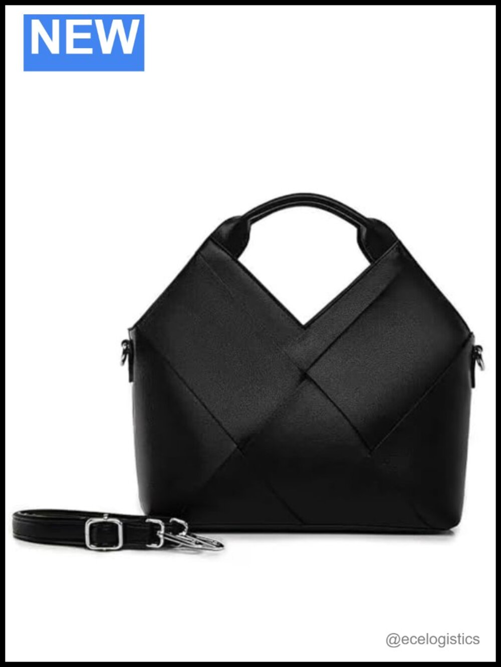 Woven Vegan Leather Hobo Bag Tote Handbag Crossbody Shoulder Purse